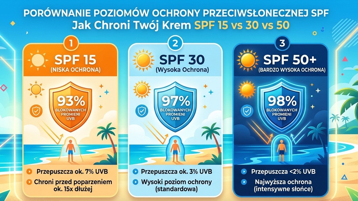 Co oznacza skala SPF na kremie do opalania