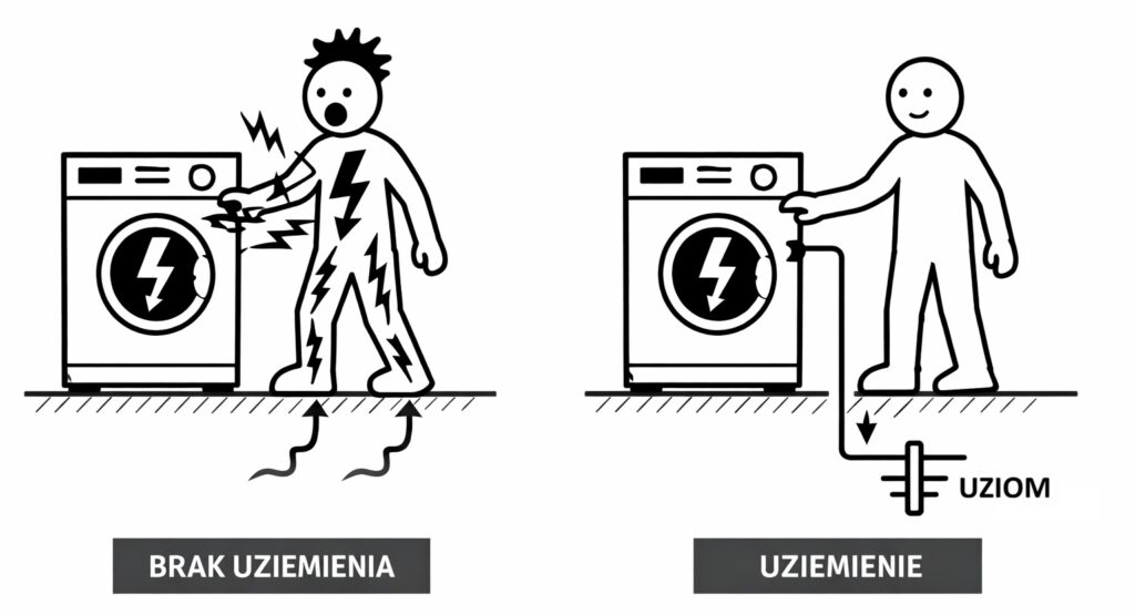 Pralka prąduje - uziemienie
