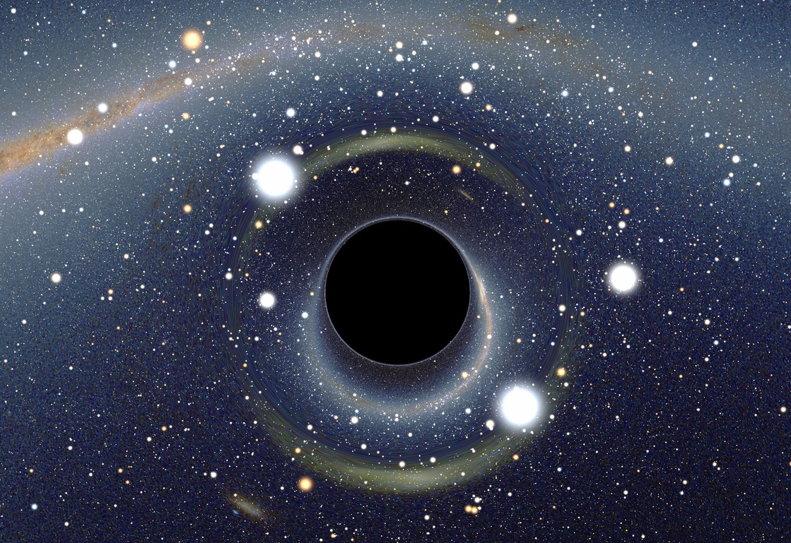 Czarna dziura - soczewkowanie grawitacyjne