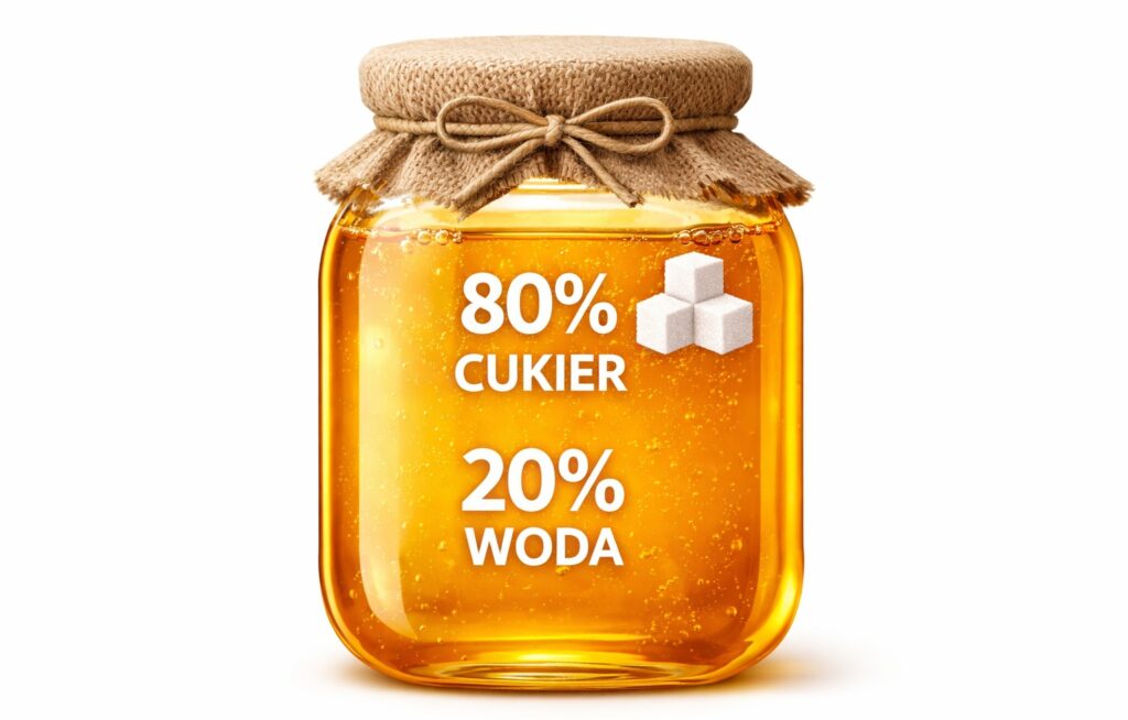 proporcje cukru i wody w miodzie