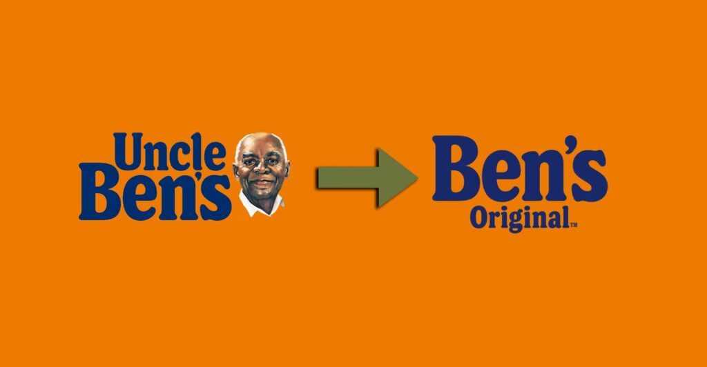 Ryż uncle ben's zmiana logo