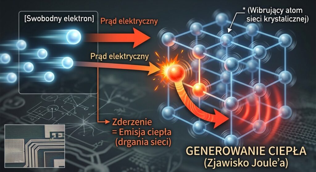 mechanizm fizyczny stojący za prawem Joule’a