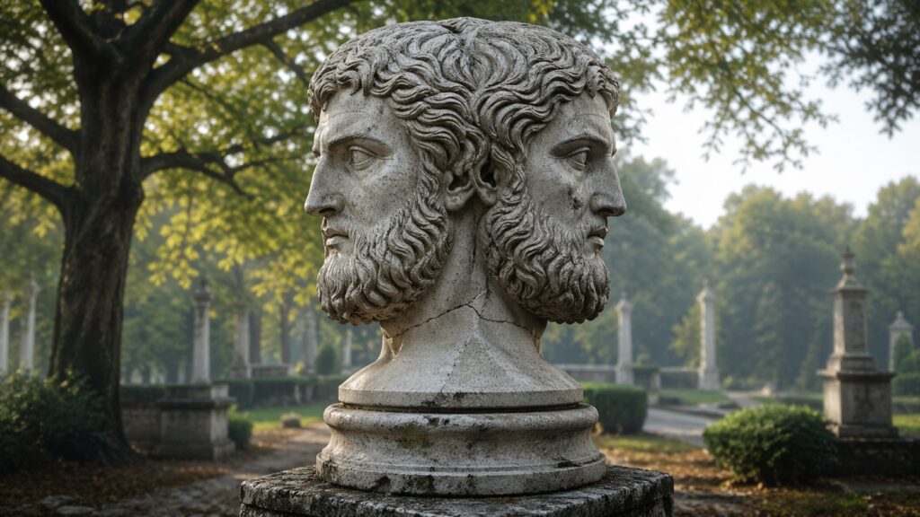 popiersie boga Janusa