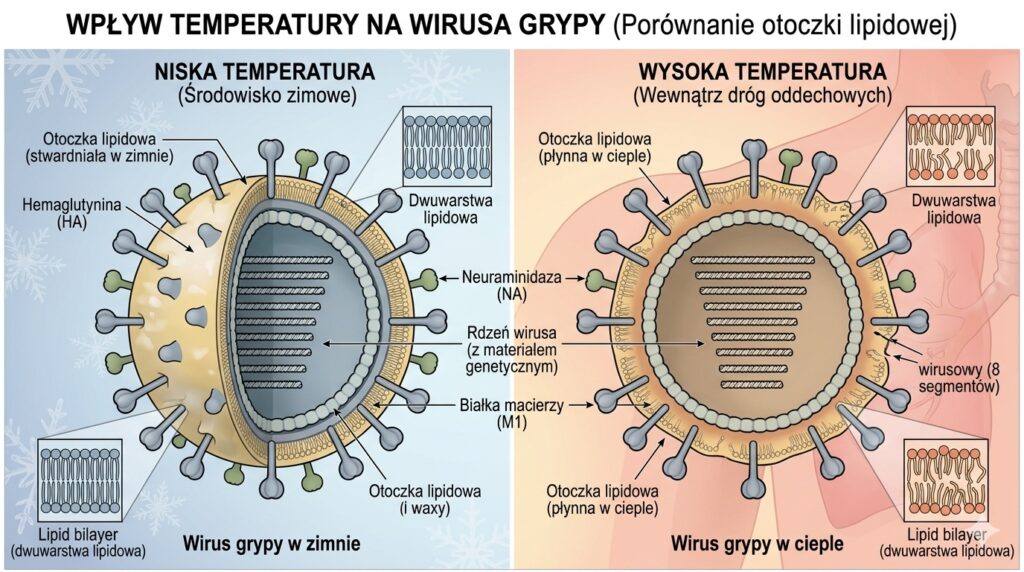 wirus grypy w cieple i zimnie